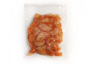 Шашлычок из сома холодного копчения: Осьминог (ломтики из филе кальмара)