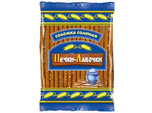 Мучные полоски ЗЕЛЁНЫЕ со вкусом барбекю 76 гр: Соломка соленая 