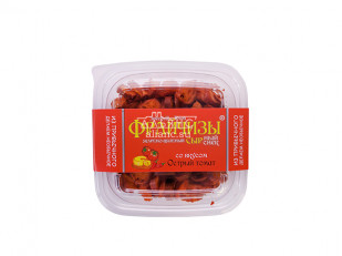 Шашлычок из горбуши холодного копчения: Фрайчизы со вкусом острый томат (100 гр.)
