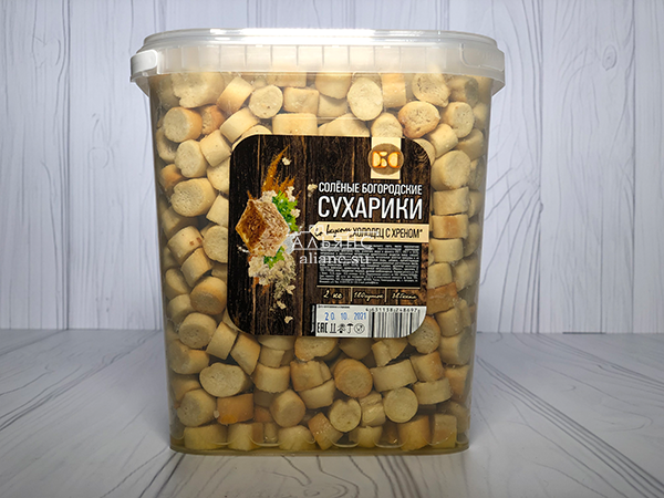 Сухарики с холодцом и хреном в Элисте