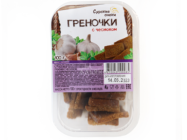 Сурские гренки с Чесноком (100 гр) в Элисте
