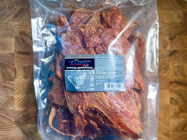Мясо (АЛЬЯНС) вяленое курица 500гр "С халапеньо" в Элисте