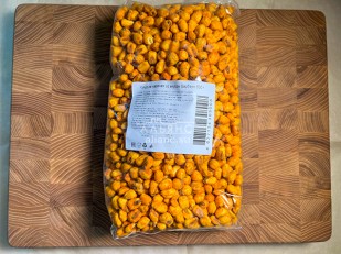 Мучные полоски ЗЕЛЁНЫЕ со вкусом барбекю 76 гр: Кукуруза жареная 