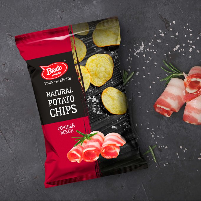 Картофель «Бруто» со вкусом бекона 130 гр. в Элисте