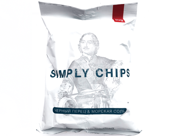 Картофельные чипсы "Simple chips" Морская соль и черный перец 80 гр. в Элисте